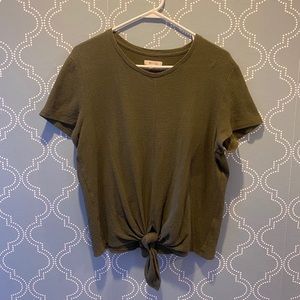 Madewell Front Tie Tee